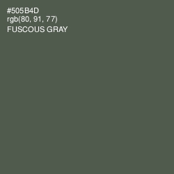#505B4D - Fuscous Gray Color Image